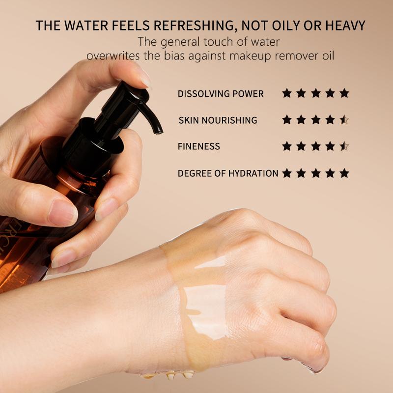 MERCILEN 185ml Schwarz Tee Reinigung Öl Sanfte Reinigung Gesicht Augen und Lippen Make-Up Entferner Milch Anlage Reinigung Öl