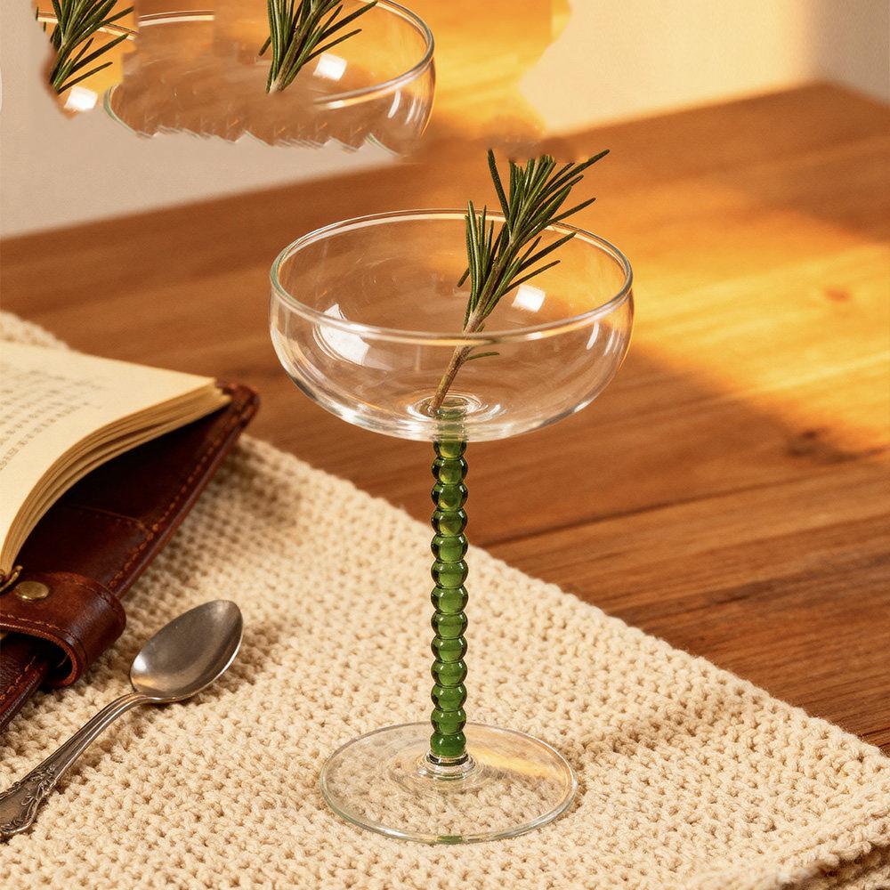 C Colored Candy Spiral Handle Goblet  Wine Glass, Cocktail Champagne Goblet Glass Drinkware Home Decoration Water Bottle Juice C