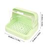 1pack Baby Bottle Box Storage Pp Dustproof Green For Parents