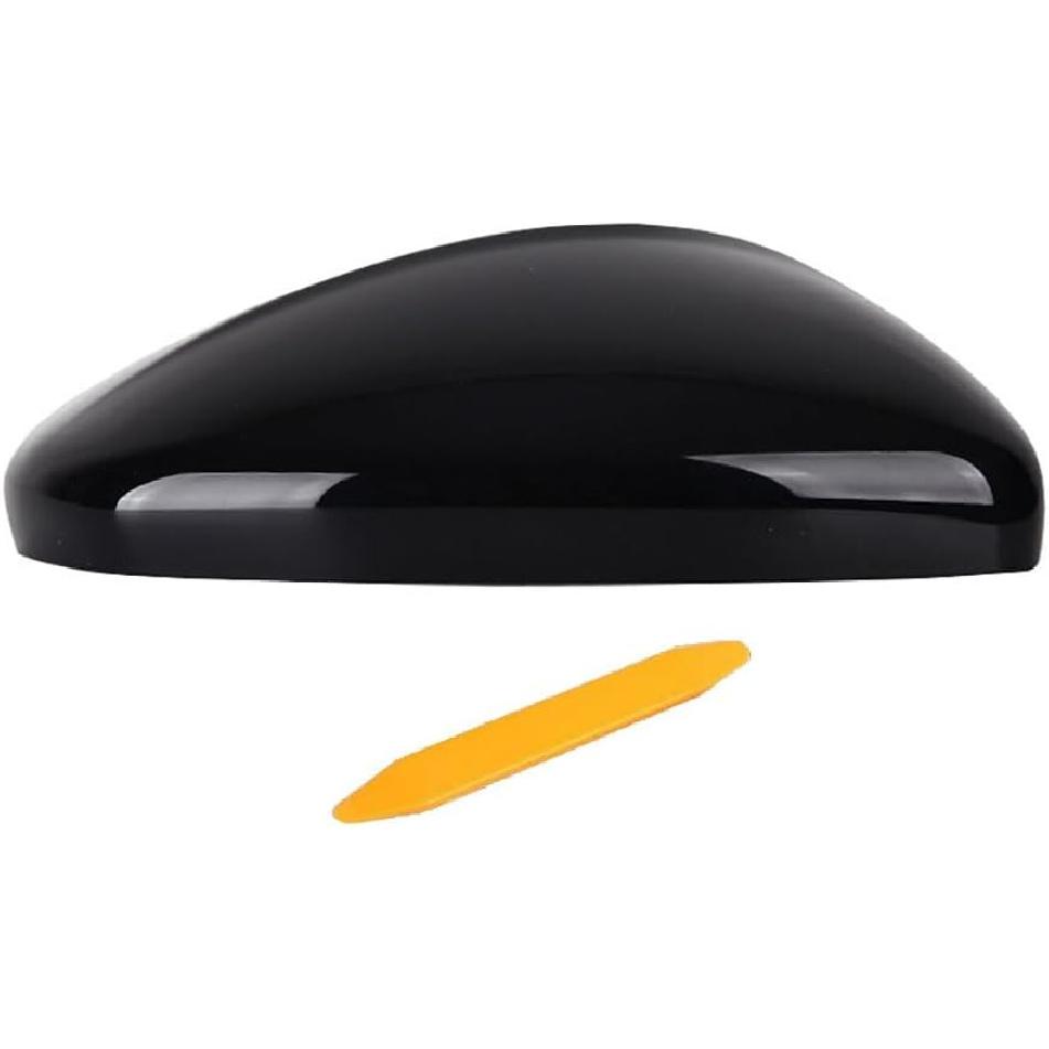 Right Passenger Side Mirror Cover Replacement Compatible With Volkswagen Jetta      2024 Rearview Mirror Cover Without Turn Signal (Black right) Black right