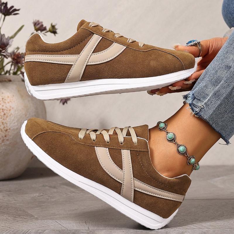 Women Casual Walking Shoes New 2025 Autumn Flat Lace Up High Quality Sneakers Fashion Wild Flat Sole Loafers Women Sports Shoes