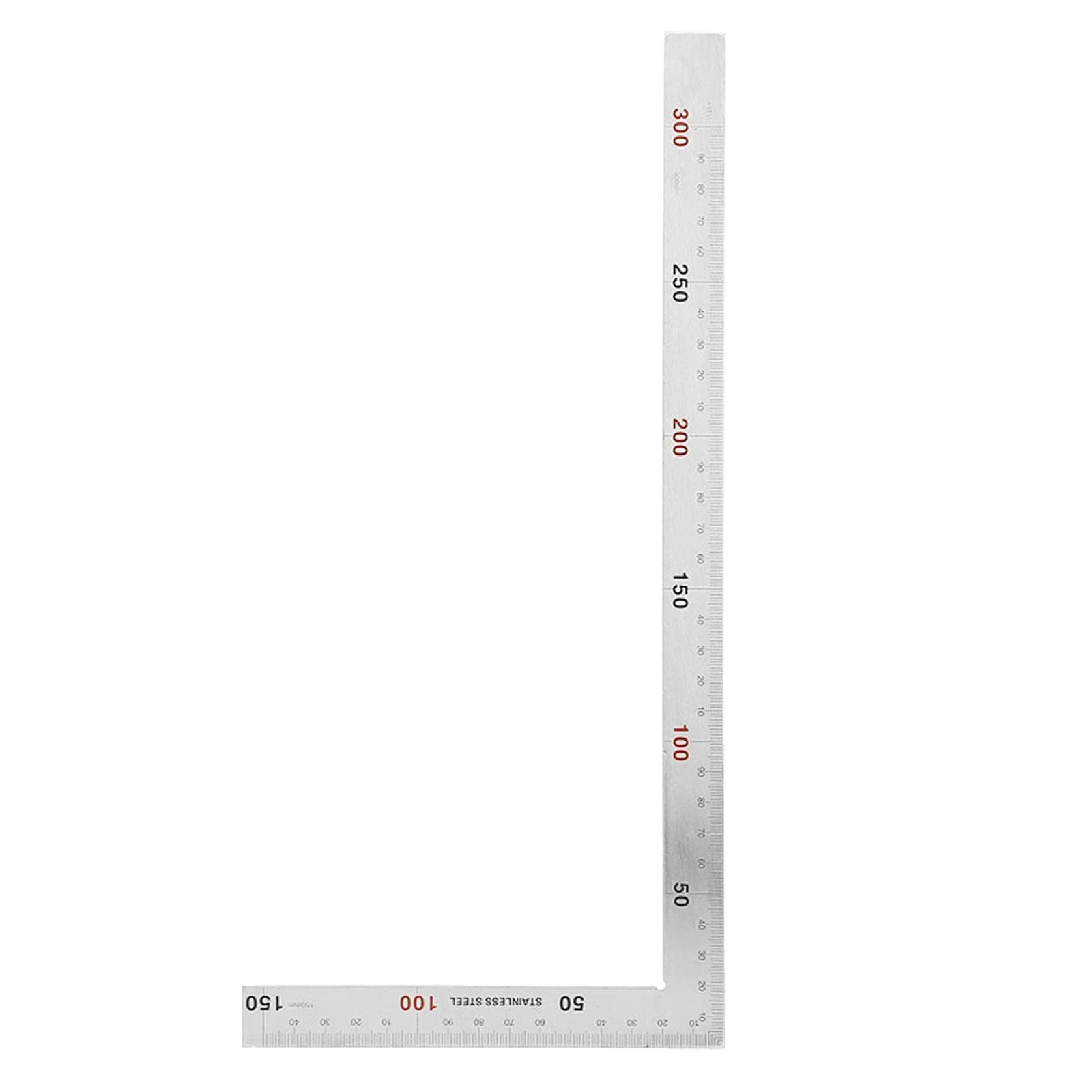 

L Shape Right Angle Ruler Universal 90 Degree Framing Square Ruler Stainless Measure Ruler 1.2 mm Thickness Layout Tool S
