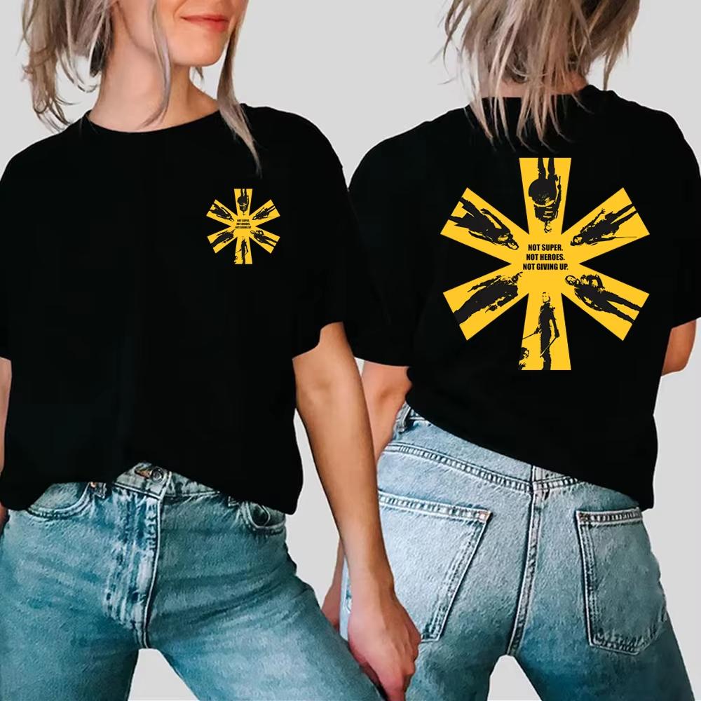 

Футболка, вдохновленная фильмом «Громовержцы», Не супер, не герои, Не сдаваться, Футболка Баки Барнса, Футболка Елены Беловой, Трендовые летние топы M