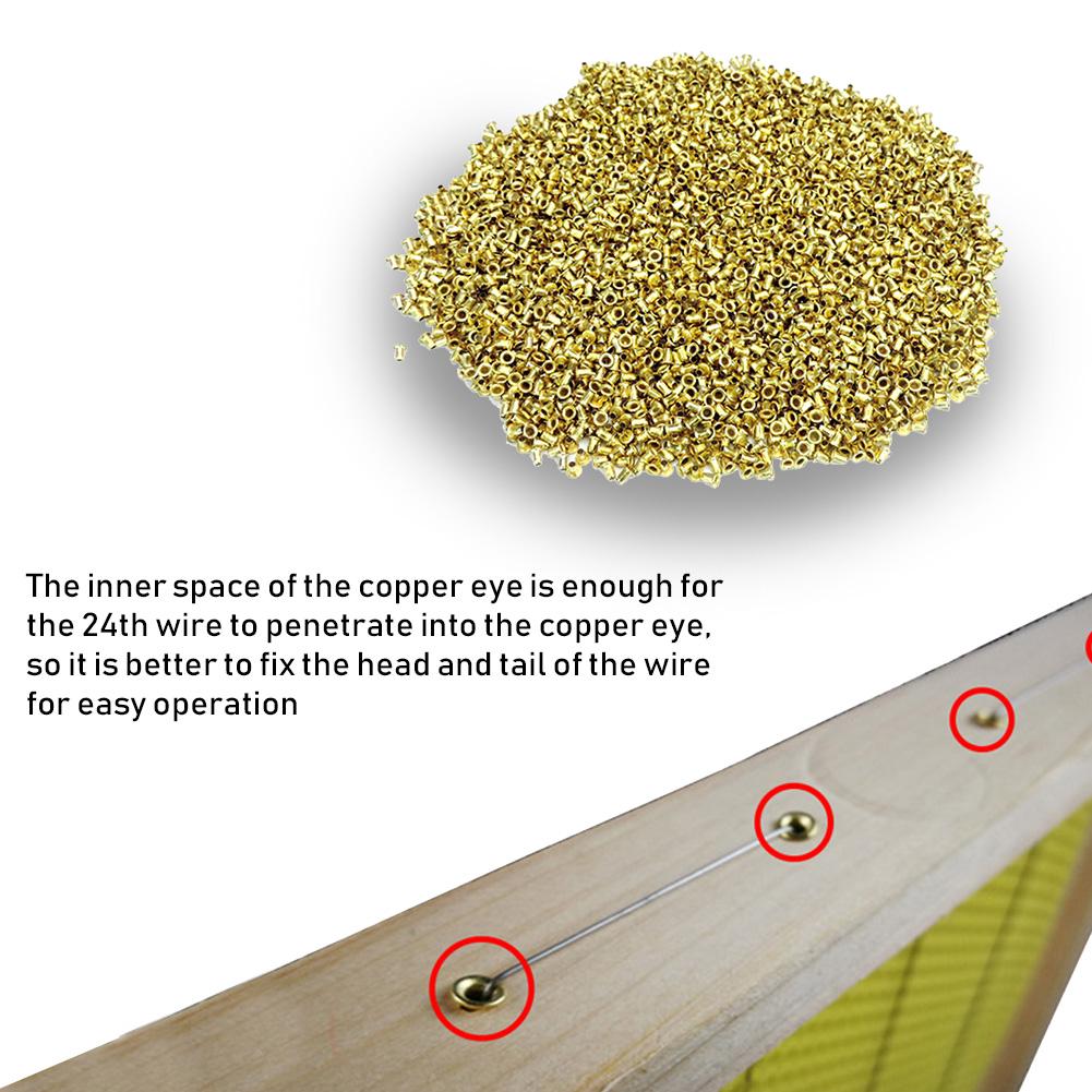 Cheap 1400Pcs Bee Hive Beehive Brass Nest Frame Eyelets Beekeepers ...