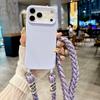 Für iPhone 17 Pro Lanyard Hülle Crossbody Strick-Lanyard Candy Weiche Handyhülle iPhone 17 Pro Max 16 15 14 Plus 13 12 Mini 17Air