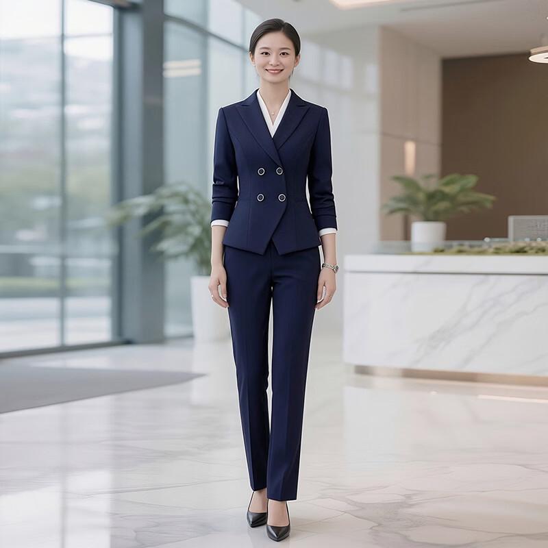 Women s Petite Professional Blazer Suit Set XL