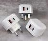 20W Dual USB Fast Charger, UK Standard, Compatible with Apple iPhone 15