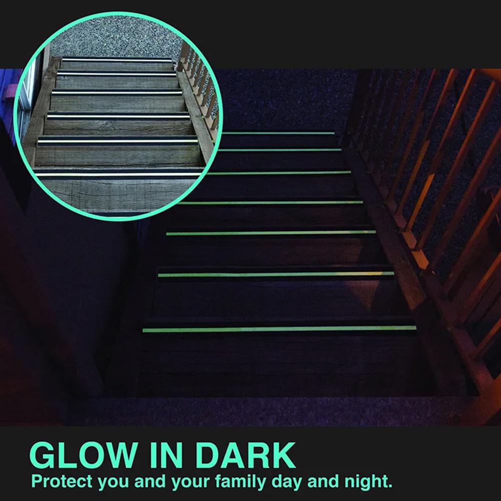 Luminous Anti Slip Grip Tape For Stairs Steps Ladders Home Improvement Decor 80grit Aluminum Oxide Anti Slip Traction Tape