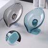 Punch-free Soap Box Stain-proof Unique Creative Leaf-shaped Soap Dish Bathroom Accessories