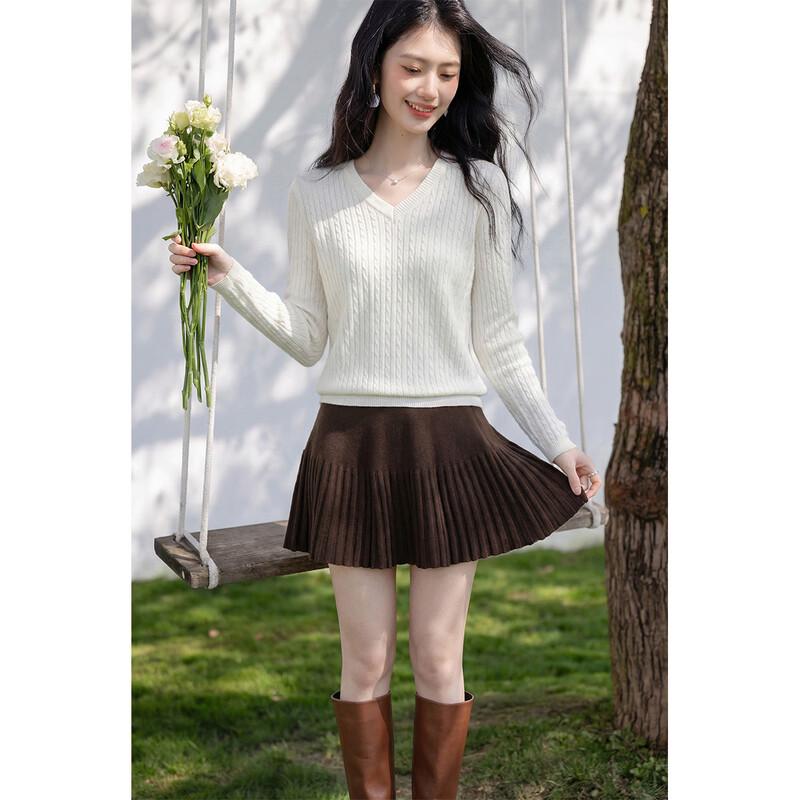 Mocana Women's Vintage Twist V-Neck Knit Sweater