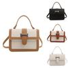 Stylish 2024 Korean Vintage Women's Handbag Chic Color Block Small Shoulder Bag