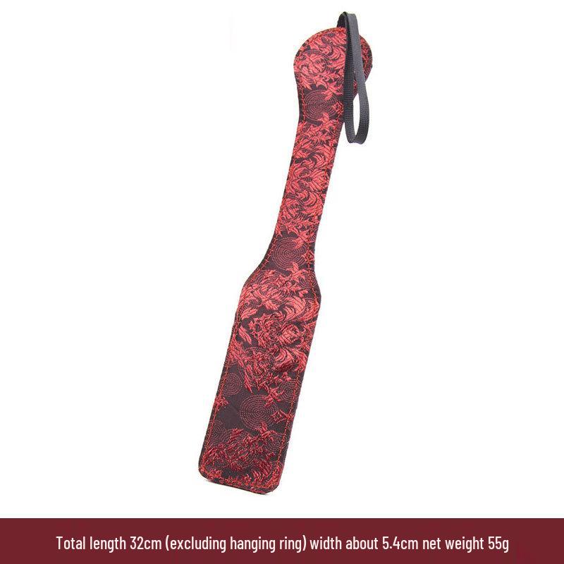 Retro Court Chinese Style Fabric Restraint Set: Foot Cuffs, Gag Ball, Eye Mask, Leash, Collar.