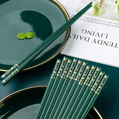 5/10 Paar hochtemperaturbeständige japanische Sakura-Essstäbchen, antibakterielles, rutschfestes, wiederverwendbares Essstäbchen für Sushi-Lebensmittel, Geschirr