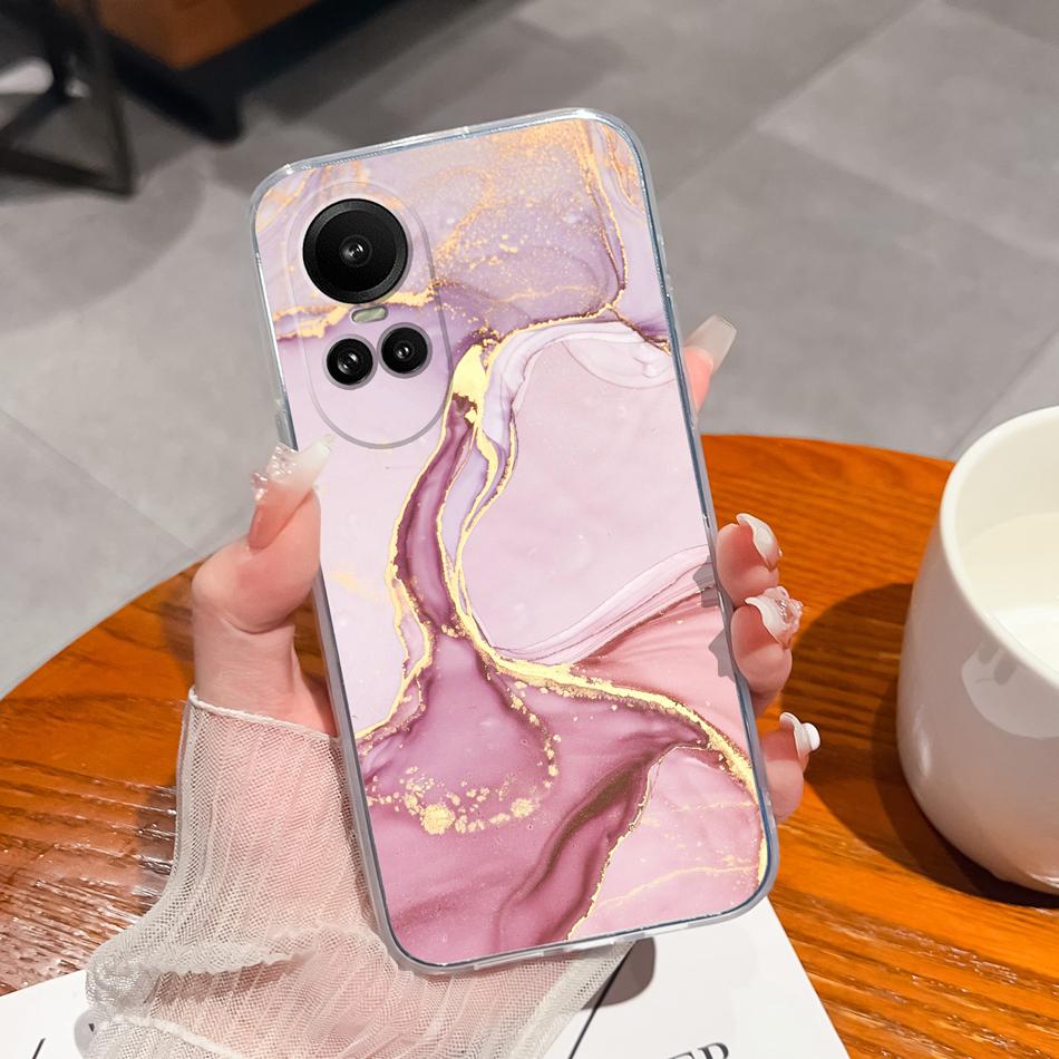 

For Oppo Reno 10 Pro 5G Phone Case Ink Painting Soft Clear TPU Silicone Lightweight Cover For Oppo Reno10 10Pro Fundas Protector Oppo Reno 10 Pro
