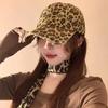 Punk Leopard Street Baseball Cap For Women Vintage Hip Hop Holes Snapback Duckbill Hats Kpop Girl Cotton Dad Trucker Hats Visors