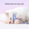 Cats Ball Toy Bite-resistant Scratch-Proof Tear Resistant Non-shedding Anti-break Relieve Boredom Built-in Bell Fleece Knitting Yarn Ball