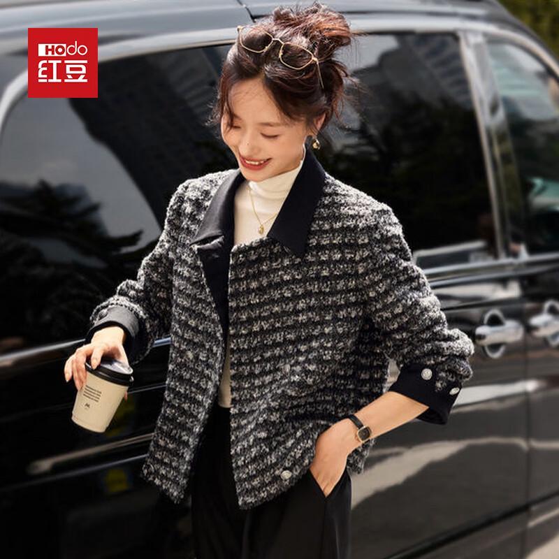 Hodo Women s Chic Black Lapel Jacket L