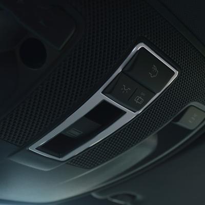 Pro Mercedes Benz třídy AB GLA CLA X156 C117 W177 W246 14-17 Kryt spínače světla na čtení kupole auta Trim Samolepky Auto