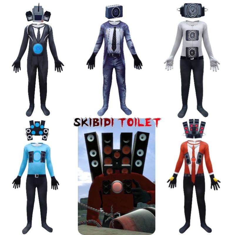 New Arrival Cartoon Tv Toilet Man Cosplay Bodysuit For Kids 4713