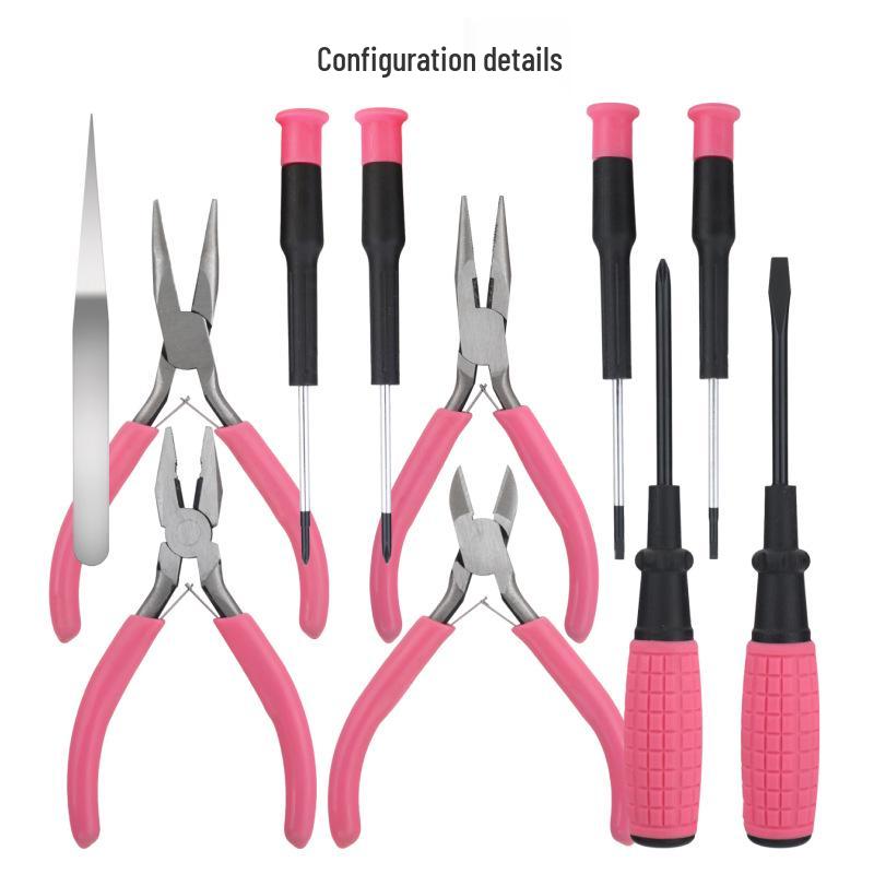 Toolbox Set: Screwdriver & Needle-Nose Pliers for DIY and Jewelry Making