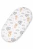 Sábana de Algodón para Cuna Moisés Boho Cochecito Capazo 75X35 Cm - Oso con Globos