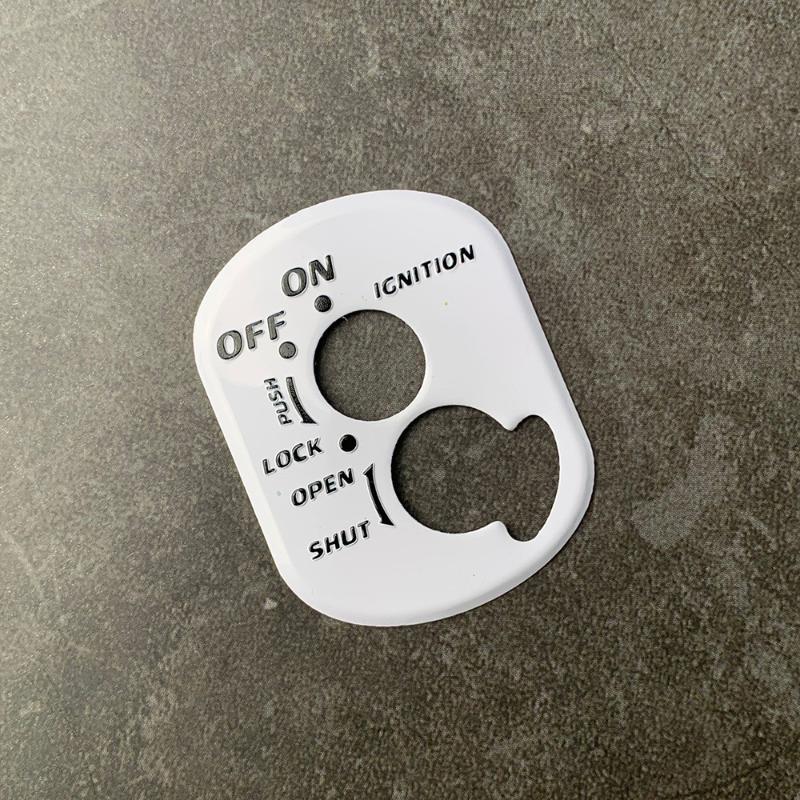 Copertura Protettiva per Blocchetto di Accensione Moto Adesivo Decorativo con Serratura a Chiave in Metallo Superficie Resistente all'Usura per Modifica Moto da Cross Atv