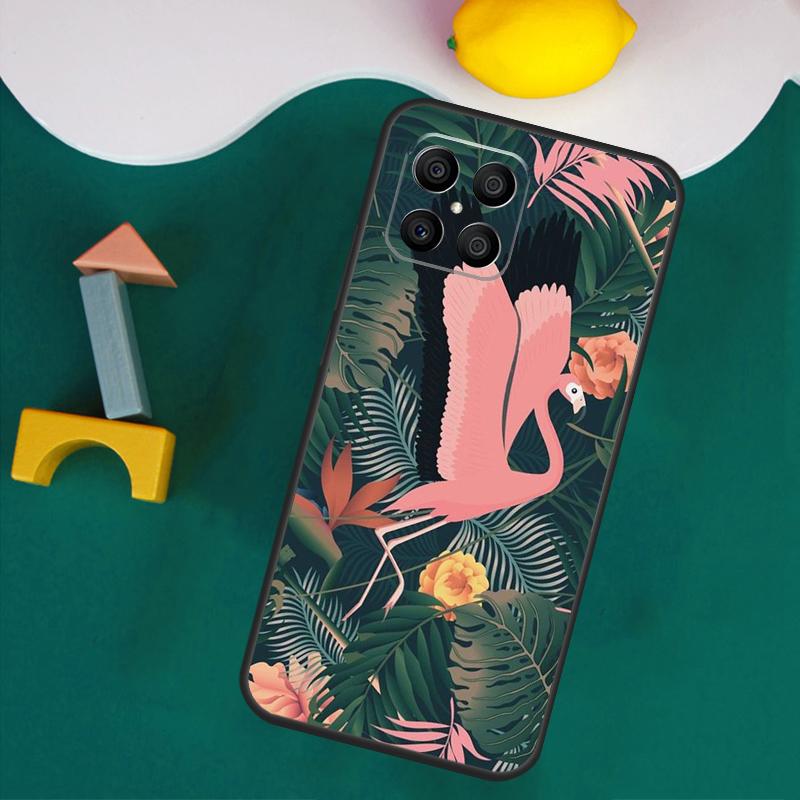 Monstera Leaves Palm Tree Flowers Case For Honor Magic 7 Pro 5 6 Lite Honor 200 Pro 50 70 90 X9a X8a X8 X9 X8b X9b X9c Cover