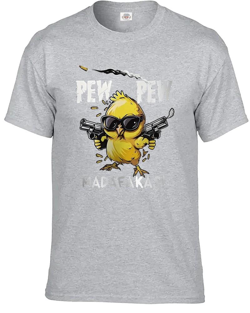 New pew pew madafakas tshirt crazy duck funny novelty retro xmas gift tee top