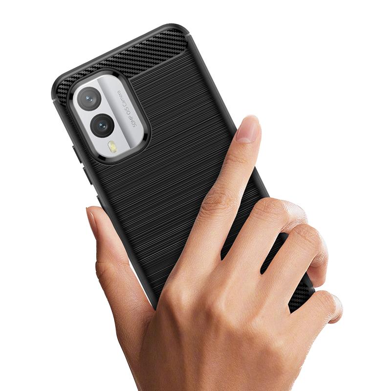 Pro Kryt Nokia X30 5G Pouzdro Pro Nokia X30 5G Kryty Nárazuvzdorný Měkký TPU Nárazník Pouzdro na Telefon z Uhlíkových Vláken Pro Nokia X30 5G Fundas