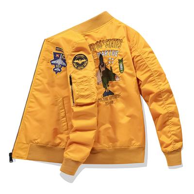 Chaqueta Bomber Air Force Ma1 de primavera y otoño, chaqueta de uniforme de béisbol bordada para hombre, chaqueta de herramientas