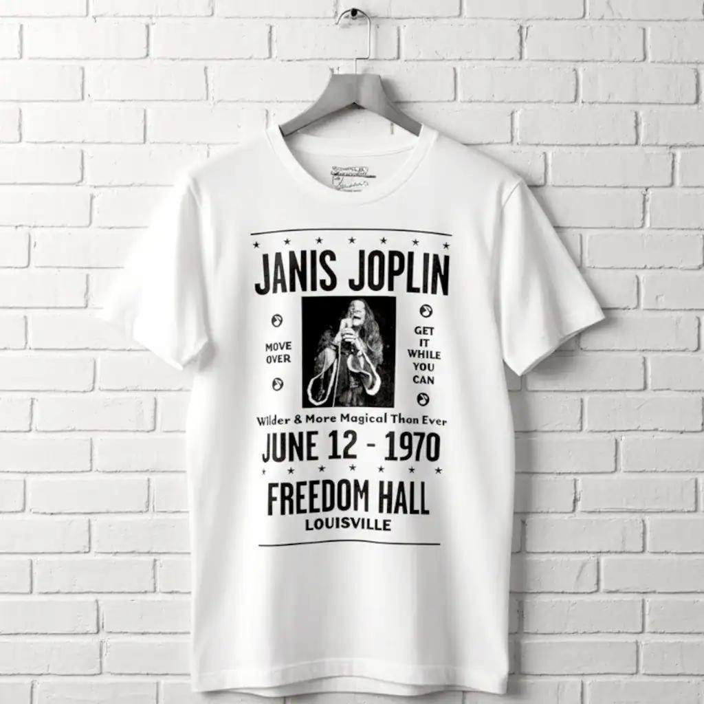 Janis Joplin Louisville Concert 1970 Men's T Shirt