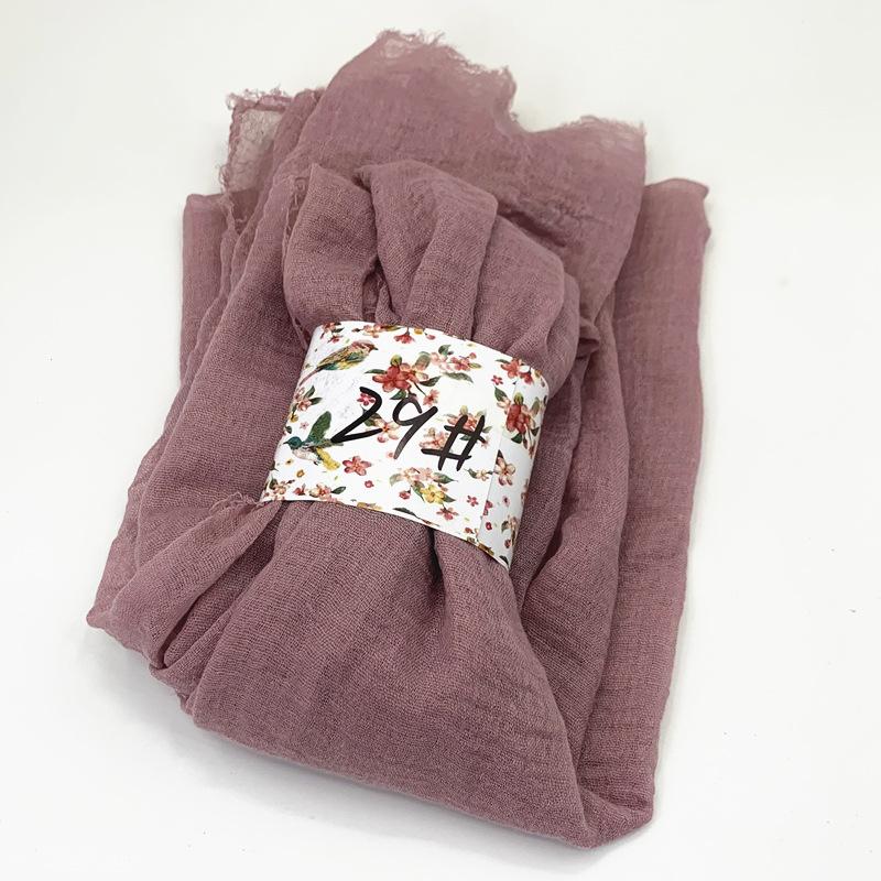 Women Cotton Scarf New Summer Girls Solid Color Sunscreen Thin Scarves Soft Shawl Foulard Viscose Spring Lady Wrap Shawls
