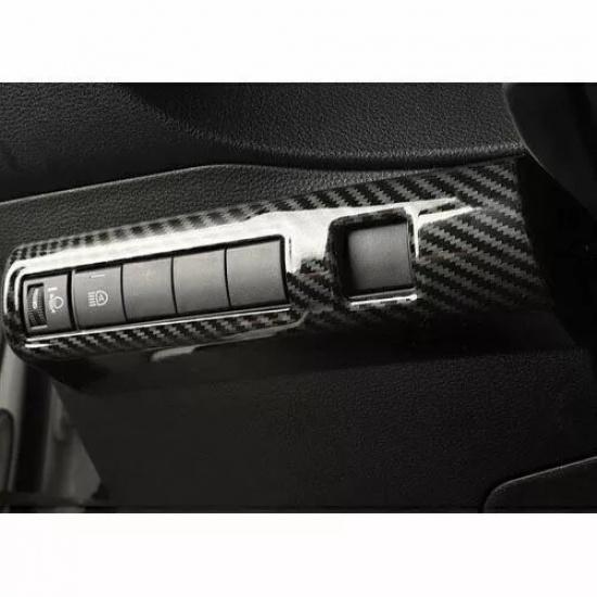 For Toyota Corolla Trim - Headlight Switch Control Frame Carbon Fiber