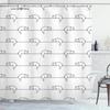 Cute Cat Pattern Shower Curtain - Fun Cartoon Design for Playful Bathroom Décor, Waterproof, Easy Care & Soft Fabric