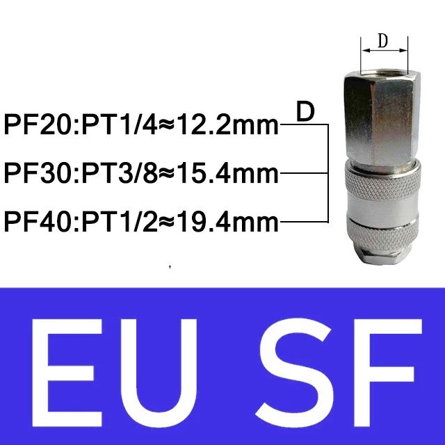 Pneumatic European Connector EU Standard Fittings For Compressor Male and Female Thread Quick Release Coupling Air Hose Fitting