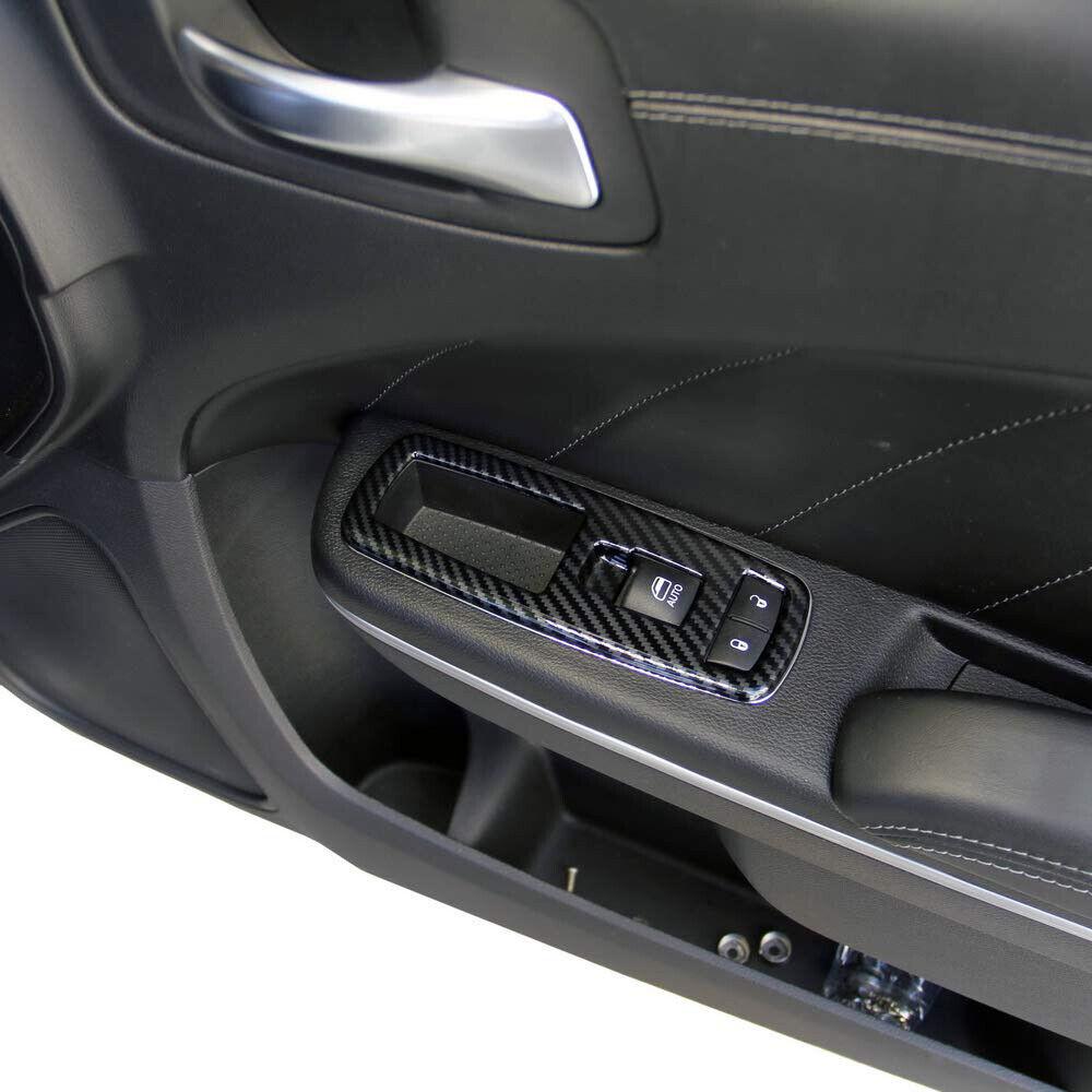Carbon Fiber Look Window Lift Switch Panel Cover For Dodge Charger Durango 2011+