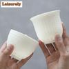 1 PC Boutique Suet Jade White Porcelain Teacup Handmade Embossed Heart Sutra Tea Cup Travel Tea Bowl Master Cup Meditation Cup