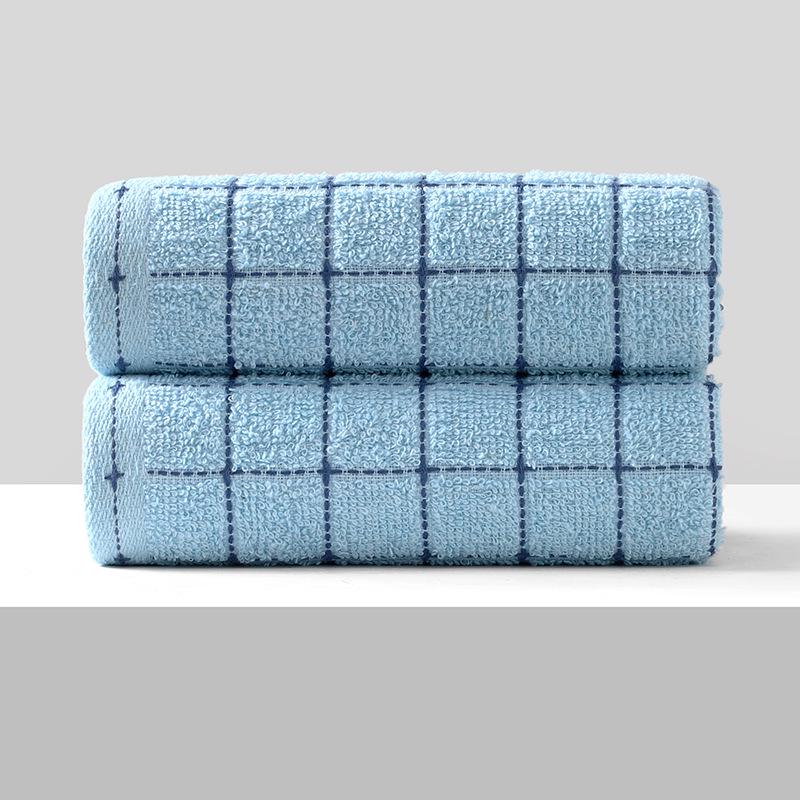 Soft, Absorbent Polyester-Cotton Towels - Thickened for Household Use, Face Wash, and Gifts