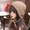 Korean Style Coldproof Hooded Caps Lambswool Knitted Beanies Hats  All-match