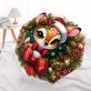 1pc Christmas Plum Deer Automatic Folding Umbrella - 3 Folding Design, Vivid Cartoon Pattern, Suitable for Outdoor Activities, A Gift for Fa