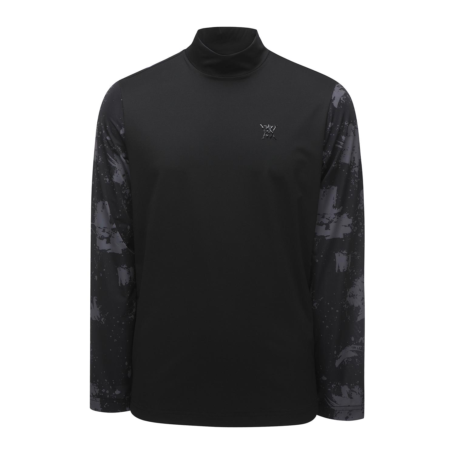 Anew Golf Men Dtp Sleeve High Neck Cool Long T-Shirt_Bk 3Xl