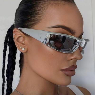 New  Sunglasses For Women Vintage Punk Men'S Sun Glasses Retro Oval Mirror Lenses Eyewear Outdoor Cycling Goggle Uv400