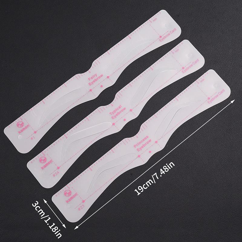 24 Styles Fixable Eyebrow Stencil Card Reusable Makeup Drawing Brow Shaper Template Beauty Tools for Grooming