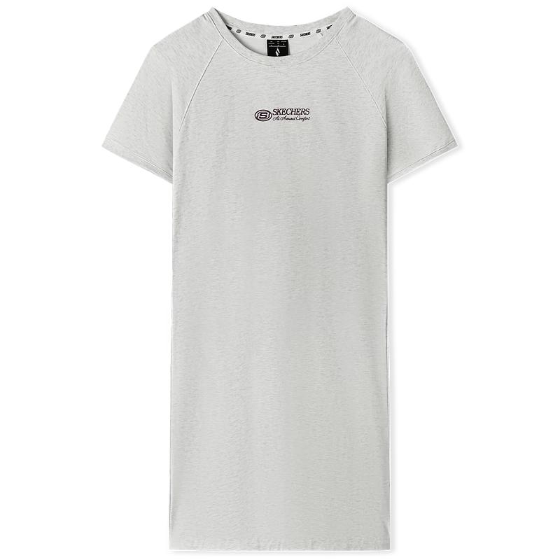 SKECHERS 2025 Summer Women s Casual Cotton Maxi Dress L