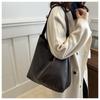 Simple Solid Color Large Capacity Tote Bag Commuter Magnetic Closure Shoulder Bag for Women