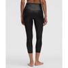Lululemon Align  High Rise Ribbed Crop 23   Shine Radiate Foil Print Black