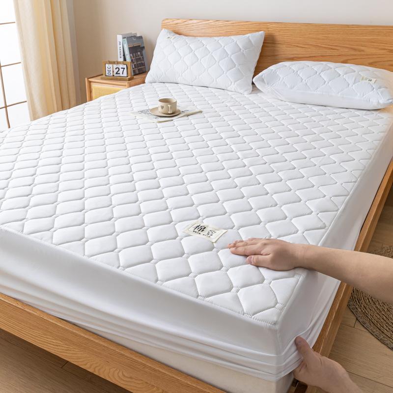 

3 предмета Клетчатый Водонепроницаемый Постельный Комплект - Сэндвич Полиэстер и Полиуретан Простыня и Наволочки, Машинная Стирка, Всесезонный 150*200CM