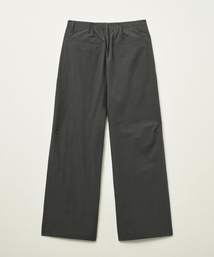 Seteo Curved Parachute Pants Charcoal