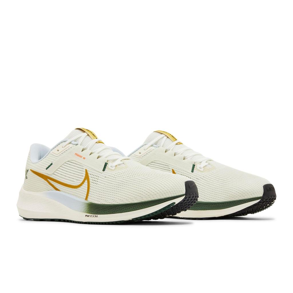 Nike Air Zoom Pegasus 40 'Wildflowers' (Unisex) Sea Glass / Sail / Bronzine / Bright Mandarin Running Shoes FV3631 081
