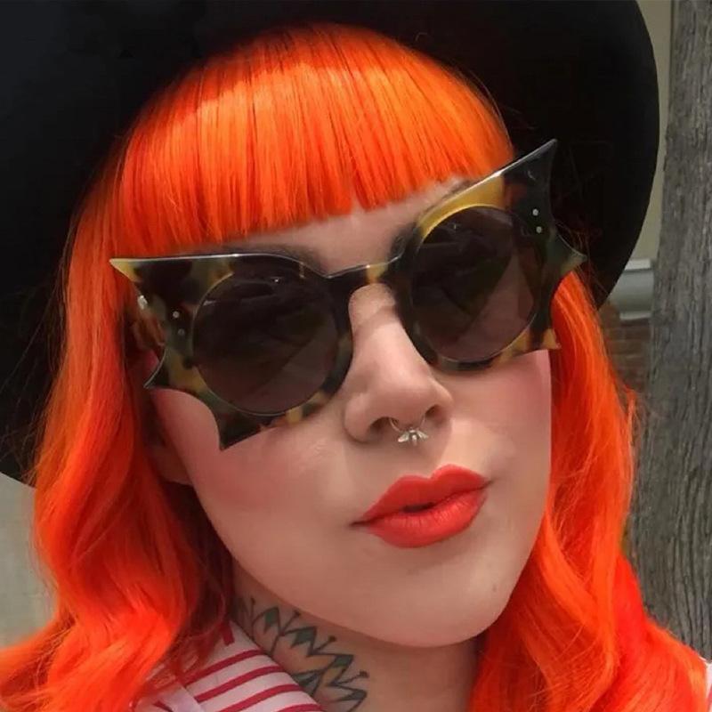 Bat Shape Women Sunglasses Punk Hip Hop Style Halloween Sun glasses for Men Women High Quality Male Female Sunglass